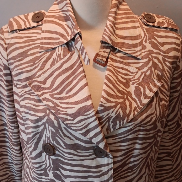 Vintage Silkland zebra print jacket - Picture 2 of 5